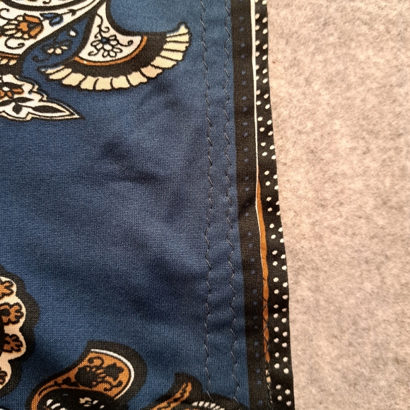 Blue Medium Strapless Maxi Dress Stretchy Paisley Bohemian - Picture 10 of 10